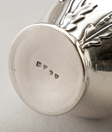Art Nouveau Jugendstil Silver Milk Jugs (Pair) - Poppy, Lutz & Weiss, Miniature Silver